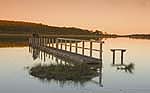 sunset and jetty at croajingalong national park victoria