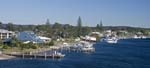 tea gardens and myall river great lakes region nsw australia panoramic view