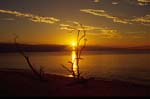 sunset over ocean great barrier reef lady musgrave island queensland australia