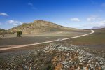 flinders ranges national park with car on road