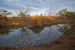 outback waterhole near old police barracks near boulia western queensland australia