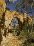 natural arch at golden gully near mining town of hill end nsw australia