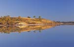 pink lake at murray susnet national park outback victoria australia