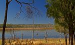 lake and landscape at Nuga Nuga National Park, Queensland