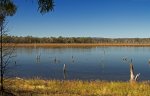 lake and landscape at Nuga Nuga National Park Queensland Australia