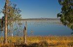 lake and landscape at Nuga Nuga National Park Queensland Australia