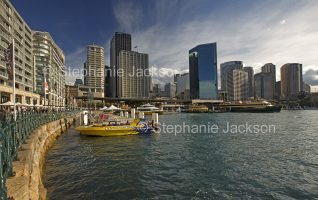 Skyscrapers and Circular Quay at Sydney harbour, NSW